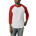 thumbnail image 1 of Ma Croix Mens Dual Blend Baseball Raglan 3/4 Sleeve Jersey T Shirt, 1 of 6