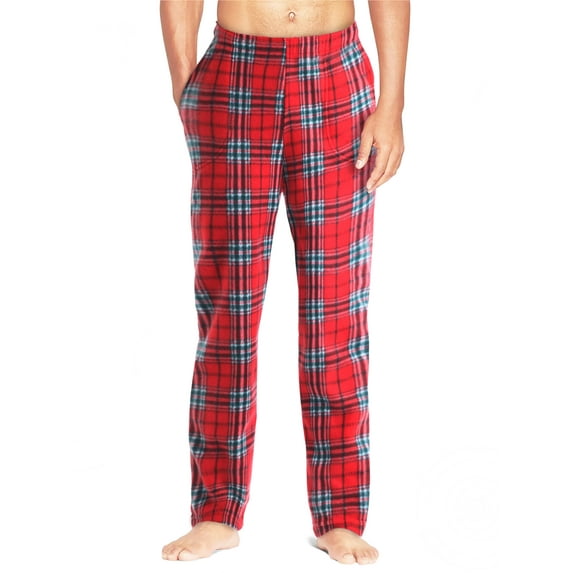 Ma Croix Mens Flannel Fuzzy Pajama Pants Fleece Brushed Sweatpants Sherpa Sleepwear