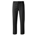 thumbnail image 1 of Ma Croix Mens Flex Classic-Fit Beach Trousers Linen Pants, 1 of 5