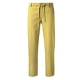 thumbnail image 1 of Ma Croix Mens Flex Classic-Fit Beach Trousers Linen Pants, 1 of 5