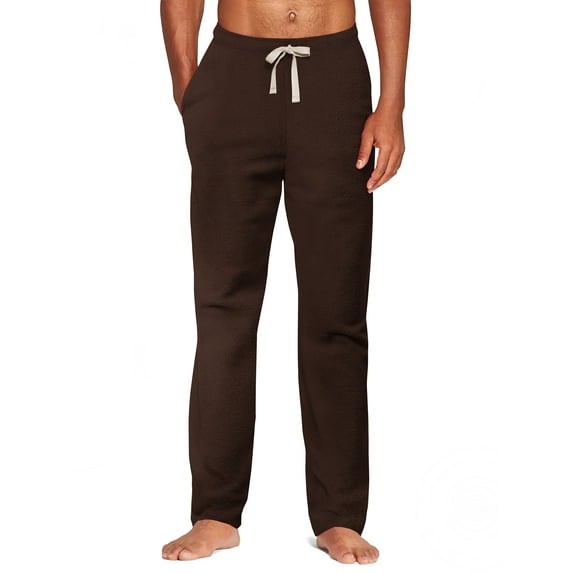 Ma Croix Mens Fuzzy Pants Solid Plush Fleece Jogger Sweatpants with Pockets