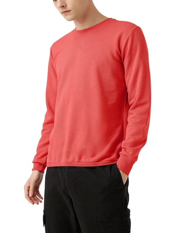 Mens Garment Dyed Organic Cotton Comfort Customizable Long Sleeve T Shirt