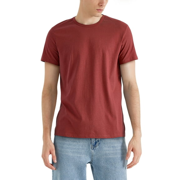 Ma Croix Mens Garment Dyed Organic Cotton Comfort Customizable Short Sleeve T Shirt