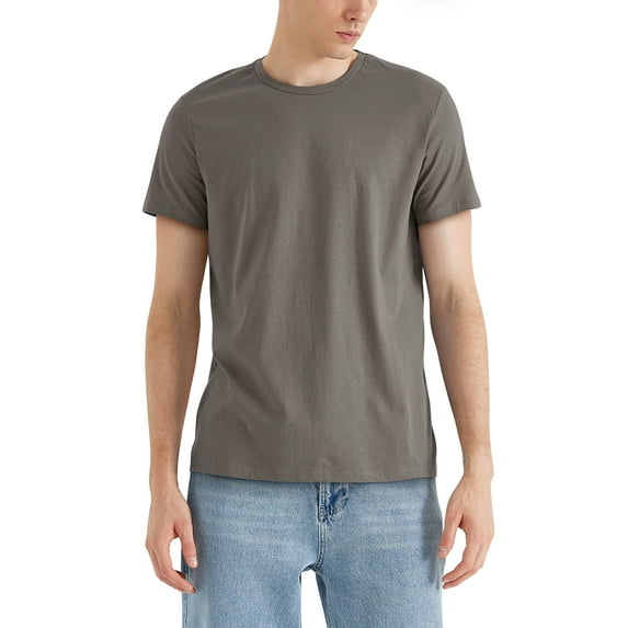 Ma Croix Mens Garment Dyed Organic Cotton Comfort Customizable Short Sleeve T Shirt