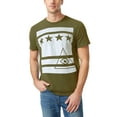 thumbnail image 1 of Ma Croix Mens Graphic Print All Seeing Eye Stars and Stripes Short Sleeve T Shirt, 1 of 6