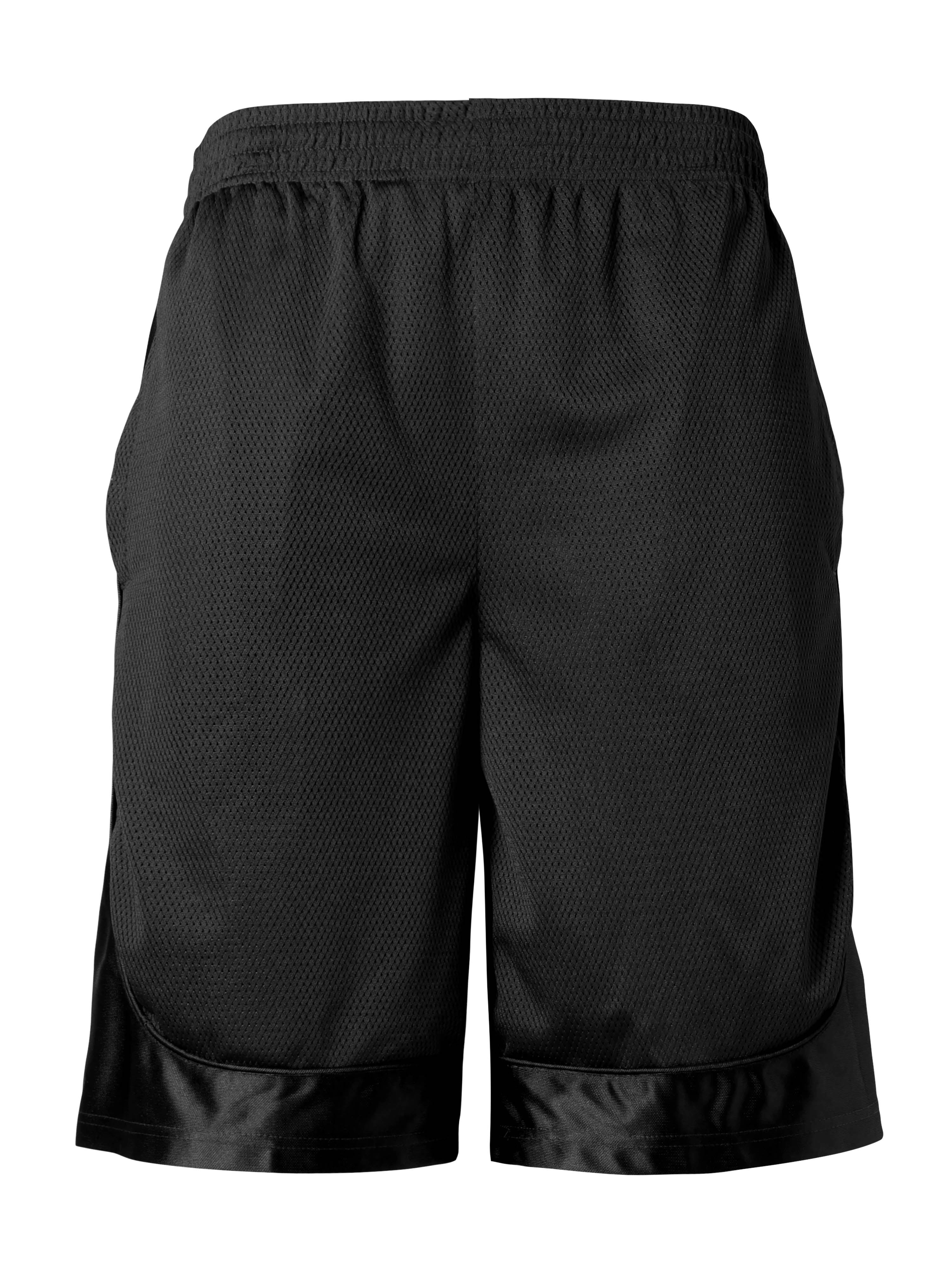Ma Croix Mens Heavy Mesh Shorts with Zipper Pockets Basketball Elastic ...
