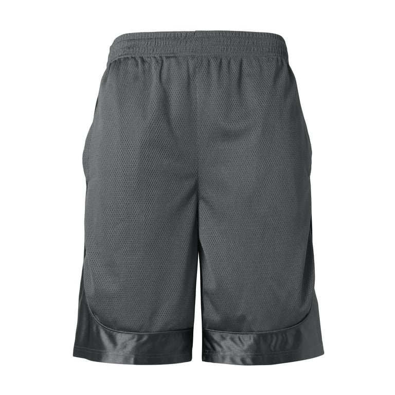 Ma Croix Mens Heavy Mesh Shorts with Zipper Pockets Basketball Elastic Gym  Athletic Sportwear 