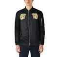 thumbnail image 1 of Ma Croix Mens Heavyweight Japanese Mythology Embroidered Patch Bomber Flight Military Zip-Up Jacket, 1 of 6
