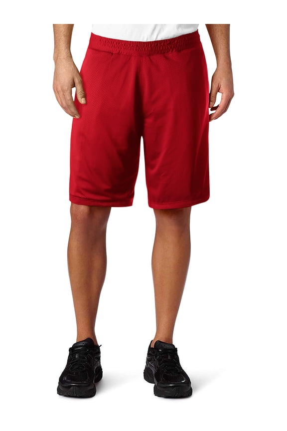 Mens Heavyweight Reversible Mesh Pro Basketball Gym Workout Athletic Shorts with Pockets