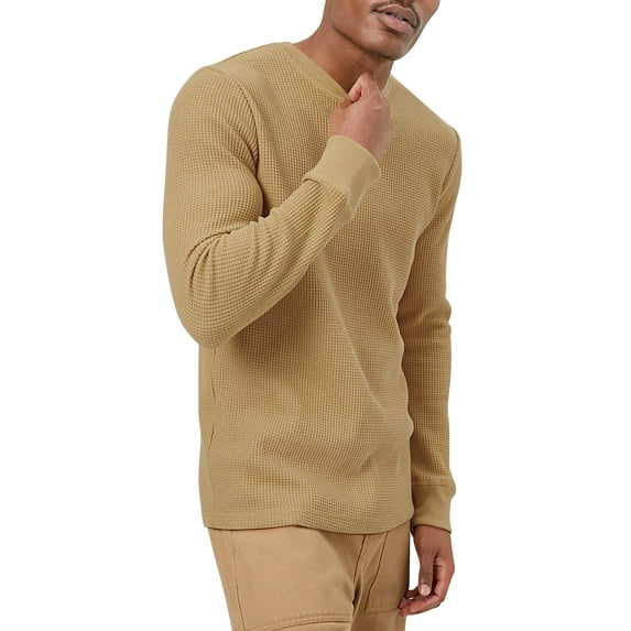 Ma Croix Mens Heavyweight Thermal Shirt Soft Cotton Active Big and Tall Stretchy Waffle Tee