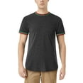 thumbnail image 1 of Ma Croix Mens Hipster Luxury Brand Colored Longline Side Zipper T Shirt, 1 of 6