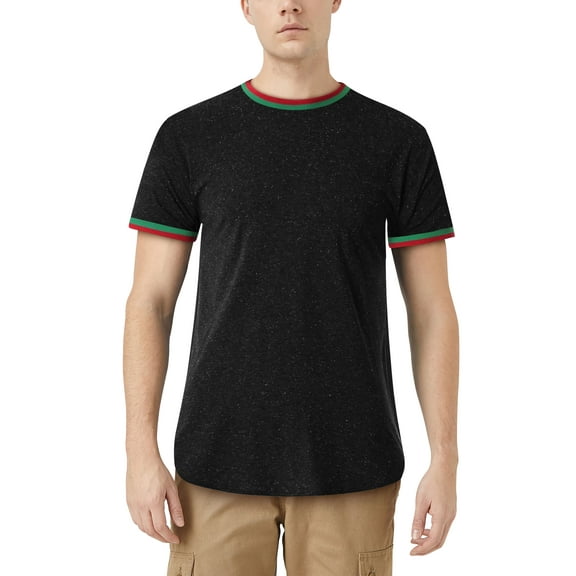 Ma Croix Mens Hipster Luxury Brand Colored Longline Side Zipper T Shirt