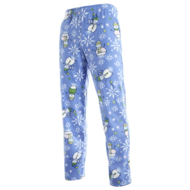 Ma Croix Mens Holiday Pattern Fuzzy Pajama Pants Fleece Brushed Sweatpants Sherpa Sleepwear