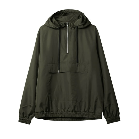 Ma Croix Mens Hooded Windbreaker Zip Pullover