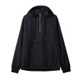 thumbnail image 1 of Ma Croix Mens Hooded Windbreaker Zip Pullover, 1 of 6
