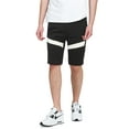 thumbnail image 1 of Ma Croix Mens Jogger Shorts Slim Fit Biker Fleece Zipper Accent Designs, 1 of 6