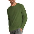 thumbnail image 1 of Ma Croix Mens Lightweight Casual Premium Comfort Crew Neck Collar Long Sleeve T-Shirt, 1 of 7