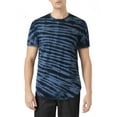 thumbnail image 1 of Ma Croix Mens Lightweight Hipster Urban Round Hemline Multicolor Tie Dye T Shirt, 1 of 6