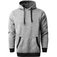 thumbnail image 1 of Ma Croix Mens Lightweight Marled Pullover Hoodie Texture Brushed Fleece, 1 of 5
