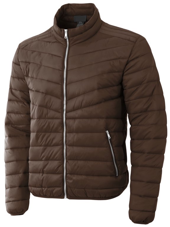 Mens Lightweight Puffer Jacket Alternative Down Quilted Hiking Parka