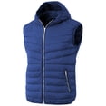 thumbnail image 1 of Ma Croix Mens Lightweight Puffer Vest Alternative Down Quilted Hiking Parka with Hood, 1 of 8