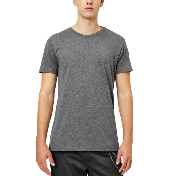 Ma Croix Mens Lightweight V Neck Blended Short Sleeve T Shirt