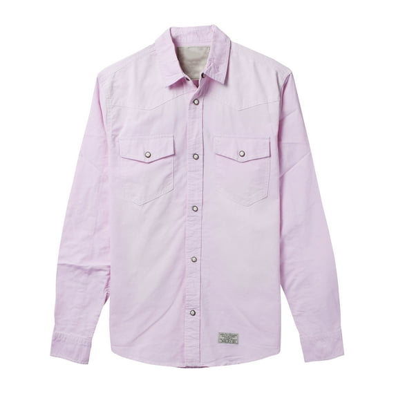 Ma Croix Mens Long Sleeve Denim Shirt Slim Fit with Pocket