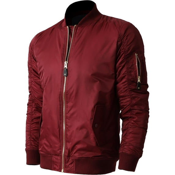 Ma Croix Mens MA-1 Bomber Lightweight Padded Jacket Outerwear