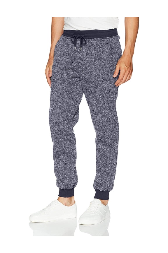 Mens Marled Jogger Pants Basic Brushed Fleece Solid Sweatpants
