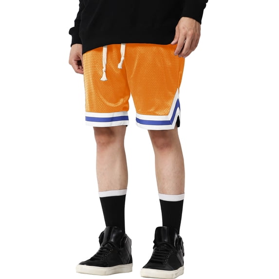 Ma Croix Mens Mesh Shorts Classic Fit Active Urban Hip Hop Shorts with Pockets Baseketball Sports Acticewear