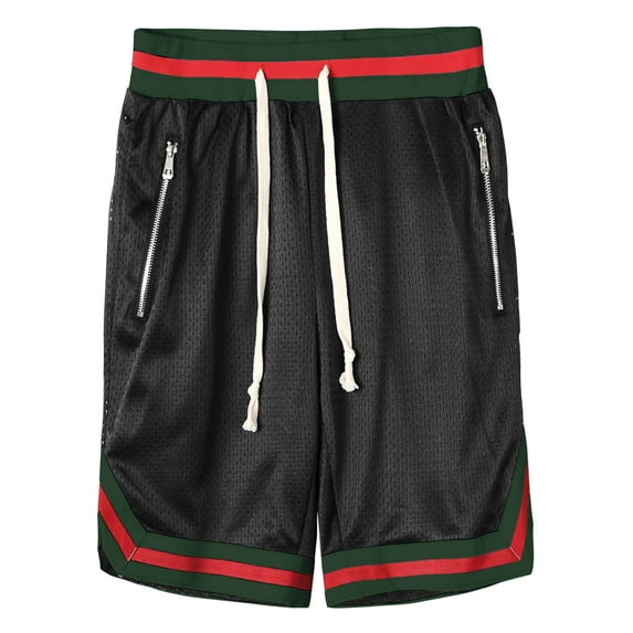 Ma Croix Mens Mesh Shorts with Pockets Lightweight Active Sportswear Basketball Team Uniform