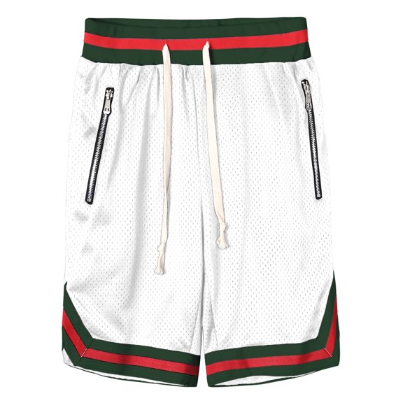 Ma Croix Mens Mesh Shorts with Pockets Lightweight Active Sportswear Basketball Team Uniform