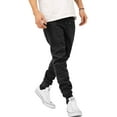 thumbnail image 1 of Ma Croix Mens Modern Jogger Pants with Zipper Pockets Solid Slim Fit Casual Brushed Sweatpants, 1 of 6