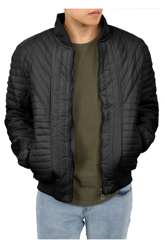 Mens Padded Jackets Bomber Quilted Puffer Padding