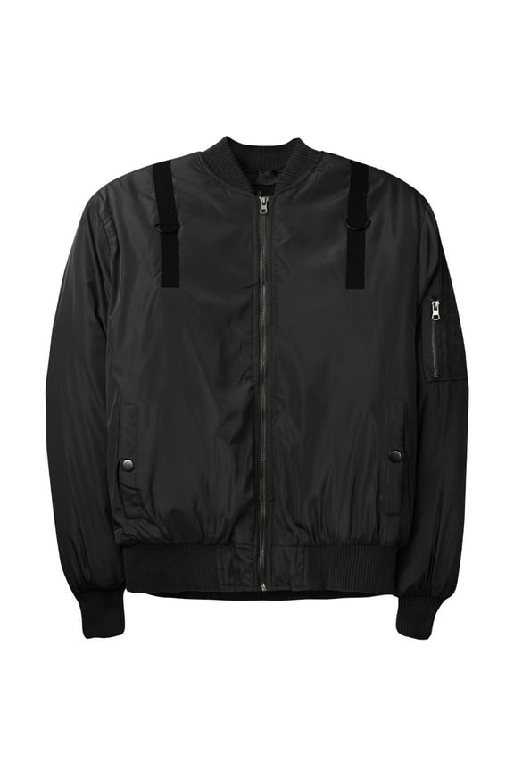 Mens Padded Parachute Bomber Lightweight Skinny Fit Casual Jacket