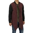 thumbnail image 1 of Ma Croix Mens Penguin Tail Jacket Lightweight Casual Bomber Windbreaker Extended Longline Slim Coat Outerwear, 1 of 5