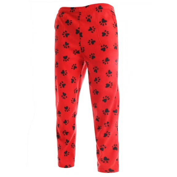 Ma Croix Mens Pet Fuzzy Pajama Pants Fleece Brushed Sweatpants Sherpa Sleepwear