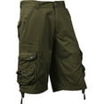 thumbnail image 1 of Ma Croix Mens Premium Cargo Shorts Loose Fit Twill Cotton Pants Multi Pocket Outdoor Wear Utility, 1 of 6