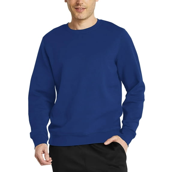 Ma Croix Mens Premium Crewneck Sweatshirt Basic Casual Fleece Sweater