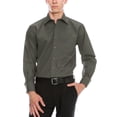 thumbnail image 1 of Ma Croix Mens Premium Dress Shirt Button Down Long Sleeve Collar Solid Casual Slim Fit, 1 of 4