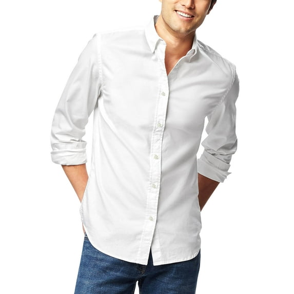 Ma Croix Mens Premium Dress Shirt Button Down Long Sleeve Collar Solid Casual Slim Fit