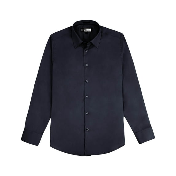Ma Croix Mens Premium Dress Shirt Slim Fit Long Sleeve Collar Casual