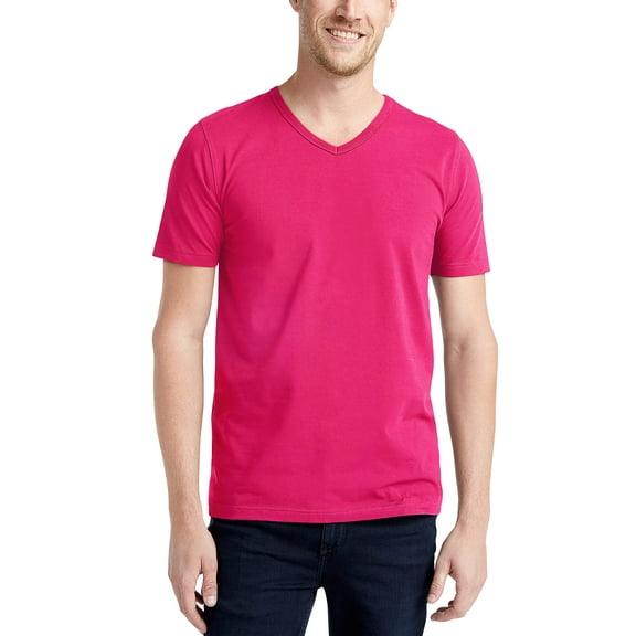 Ma Croix Mens Premium Heavyweight V-Neck T-Shirts Essential Casual, Up to 5XL
