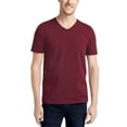 thumbnail image 1 of Ma Croix Mens Premium Heavyweight V-Neck T-Shirts Essential Casual, Up to 5XL, 1 of 6