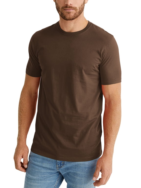 Mens Premium Organic Cotton Comfort Customizable Short Sleeve T Shirt