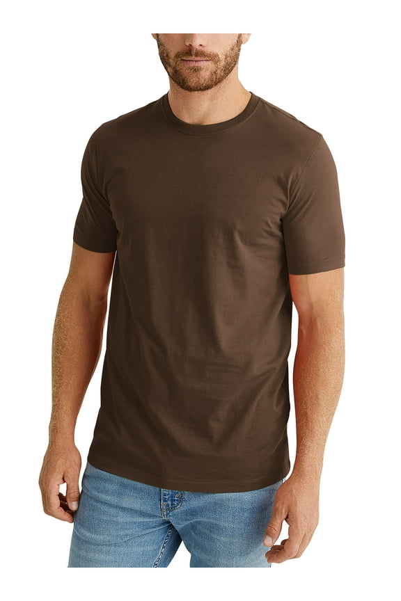 Mens Premium Organic Cotton Comfort Customizable Short Sleeve T Shirt