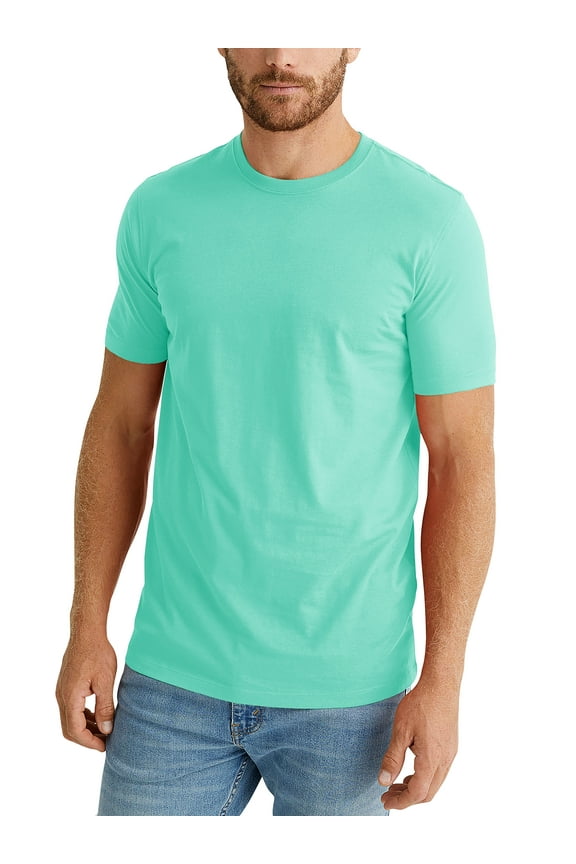 Mens Premium Organic Cotton Comfort Customizable Short Sleeve T Shirt