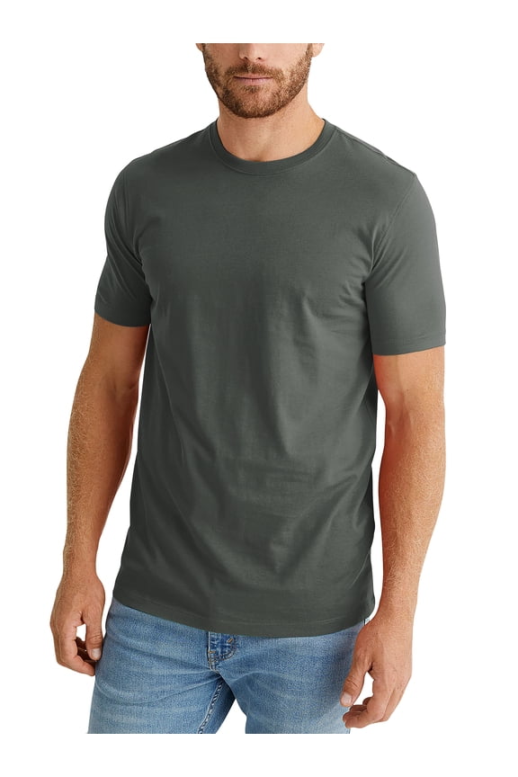 Mens Premium Organic Cotton Comfort Customizable Short Sleeve T Shirt