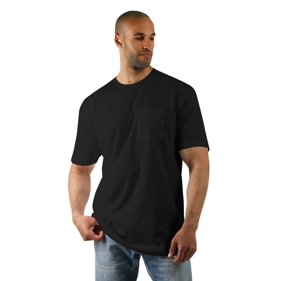 Ma Croix Mens Premium Pocket Tee Lightweight Cotton Workwear Crewneck Short Sleeve T Shirt