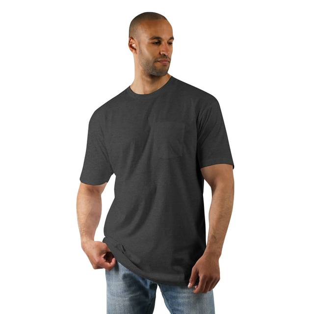 Ma Croix Mens Premium Pocket Tee Lightweight Cotton Workwear Crewneck Short Sleeve T Shirt